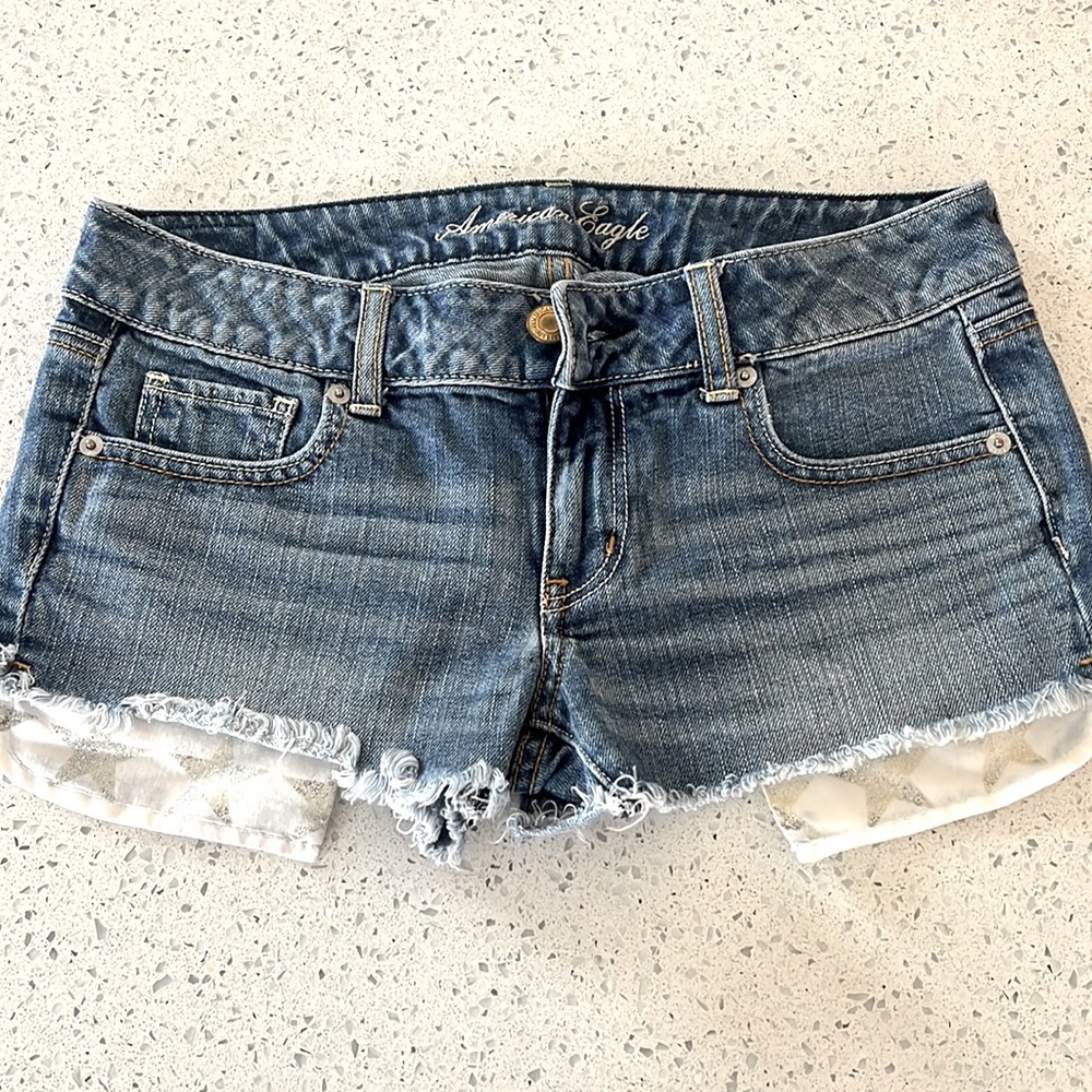 AEO star pocket shorts